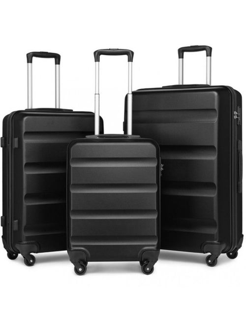Set de 4 bagages - rigide, abs, 4 roulettes, serrure tsa - kono - Kiabi Set de 4 bagages - rigide, abs, 4 roulettes, serrure tsa - kono - Kiabi
