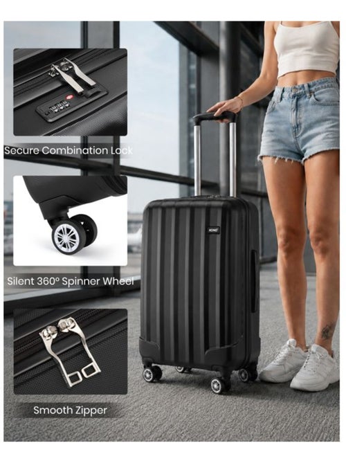 Set de 4 bagages - rigide, abs, légère, 4 roulettes - kono - Kiabi Set de 4 bagages - rigide, abs, légère, 4 roulettes - kono - Kiabi