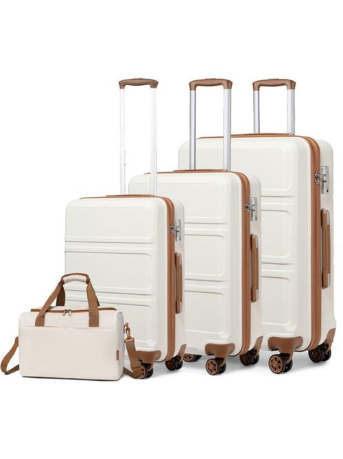 Set de 4 bagages - rigide, abs, légère, 4 roulettes, serrure tsa - kono - Kiabi Set de 4 bagages - rigide, abs, légère, 4 roulettes, serrure tsa - kono - Kiabi