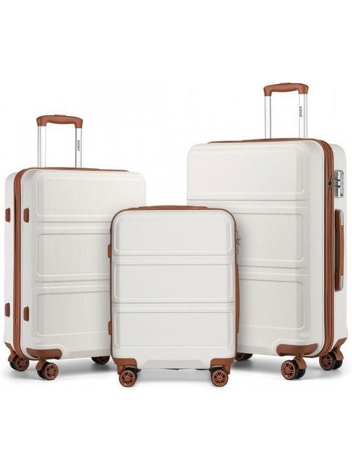 Set de 4 bagages - rigide, abs, légère, 4 roulettes, serrure tsa - kono - Kiabi Set de 4 bagages - rigide, abs, légère, 4 roulettes, serrure tsa - kono - Kiabi