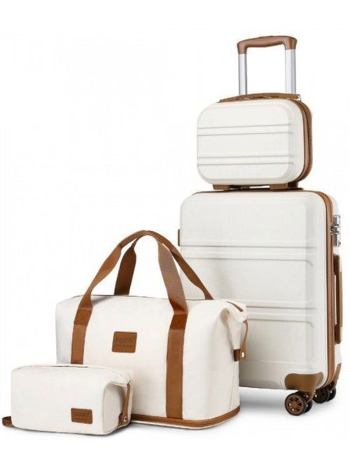 Set de 4 bagages - rigide, abs, légère, 4 roulettes, serrure tsa - kono - Kiabi Set de 4 bagages - rigide, abs, légère, 4 roulettes, serrure tsa - kono - Kiabi