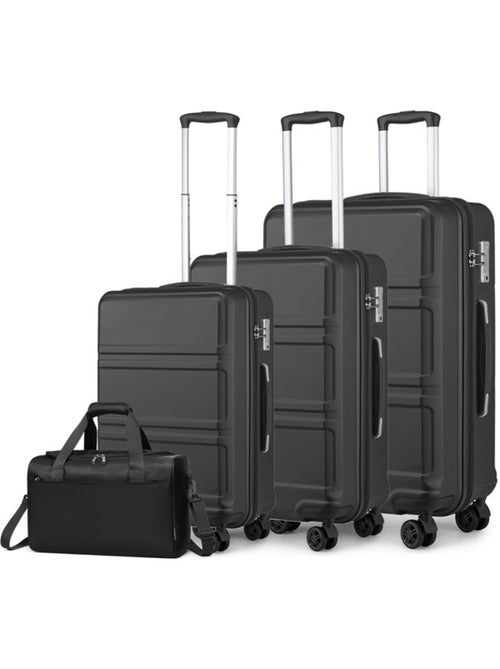 Set de 4 bagages - rigide, abs, légère, 4 roulettes, serrure tsa - kono - Kiabi Set de 4 bagages - rigide, abs, légère, 4 roulettes, serrure tsa - kono - Kiabi