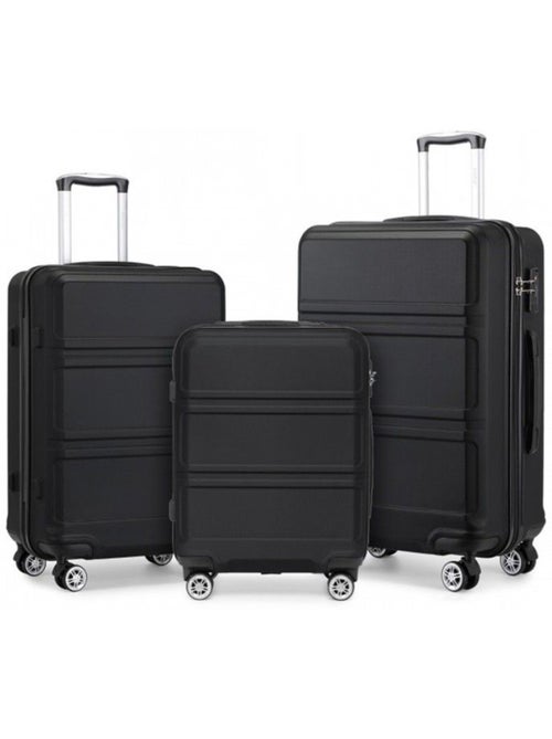 Set de 4 bagages - rigide, abs, légère, 4 roulettes, serrure tsa - kono - Kiabi Set de 4 bagages - rigide, abs, légère, 4 roulettes, serrure tsa - kono - Kiabi