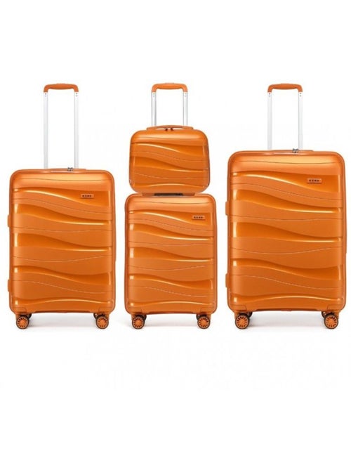 Set de 4 bagages - rigide, légère, 4 roulettes, serrure tsa - kono - Kiabi Set de 4 bagages - rigide, légère, 4 roulettes, serrure tsa - kono - Kiabi