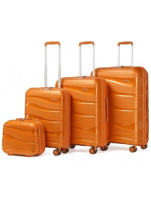 Set de 4 bagages - rigide, légère, 4 roulettes, serrure tsa - kono - Kiabi Set de 4 bagages - rigide, légère, 4 roulettes, serrure tsa - kono - Kiabi