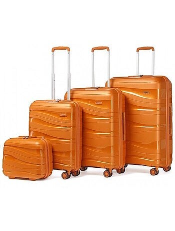 Set de 4 bagages - rigide, légère, serrure tsa - kono