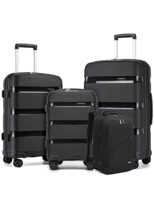 Set de 4 bagages - rigide, polypropylène, serrure tsa - kono - Kiabi Set de 4 bagages - rigide, polypropylène, serrure tsa - kono - Kiabi