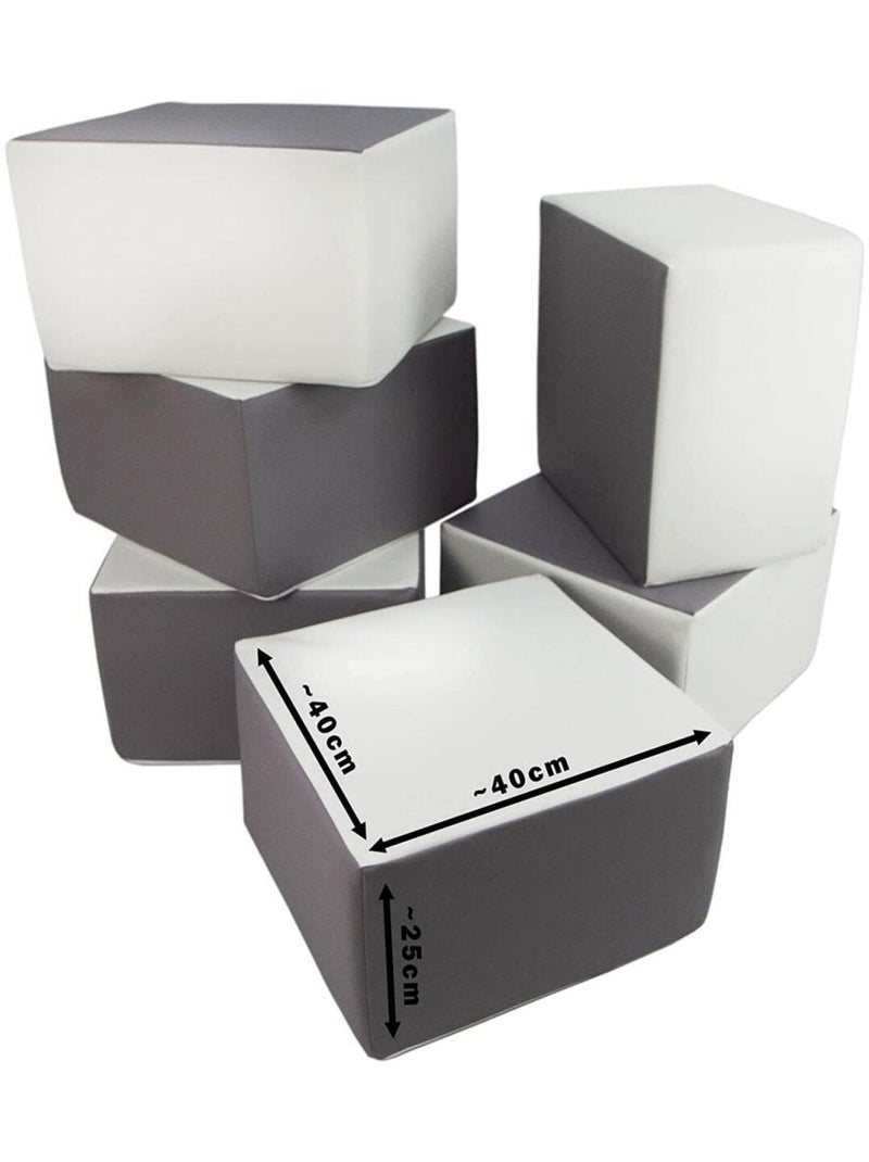 Set de 4 blocs en mousse pour le jeu blanc, cappuccino N/A - Kiabi