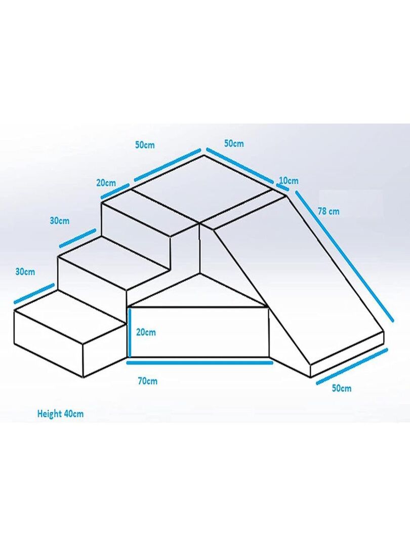 Lot De 4 Blocs De Mousse Quadrillée à Découper – Pour Mallettes Appareil Photo, Outils, Protection Sur Mesure