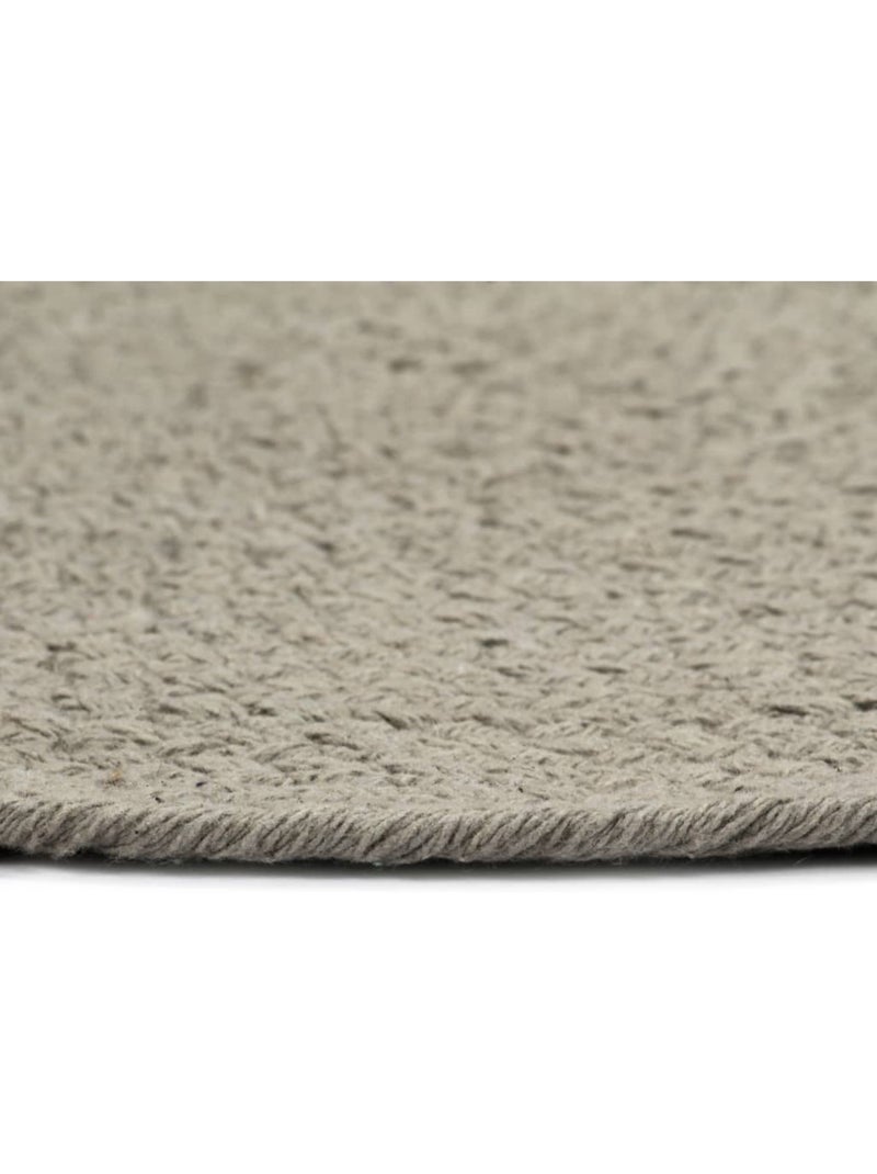 Set de 4 dessous de table en coton tressé ronds - vidaxl Gris - Kiabi