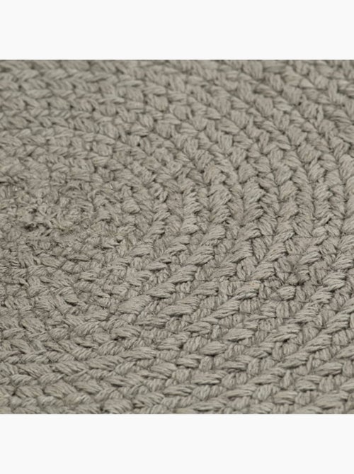 Set de 4 dessous de table en coton tressé ronds - vidaxl - Kiabi