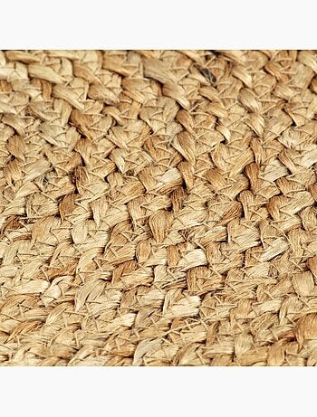 Set de 4 dessous de table en jute tressée ronds - vidaxl