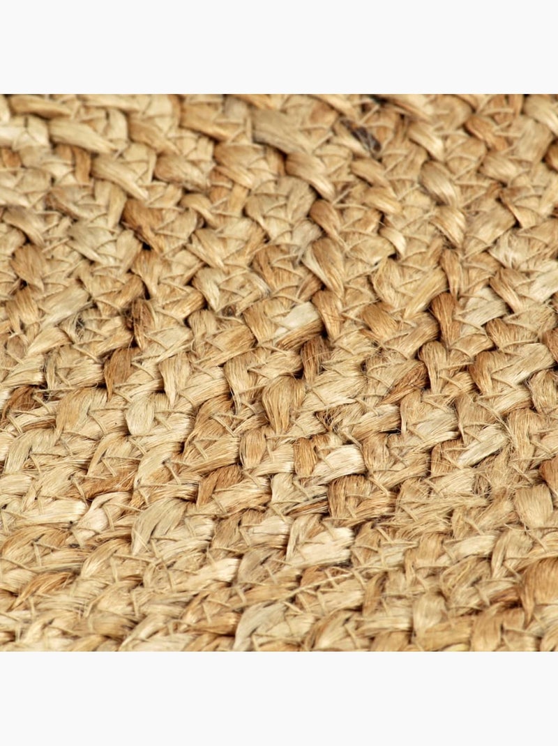Set de 4 dessous de table en jute tressée ronds - vidaxl Beige naturel - Kiabi