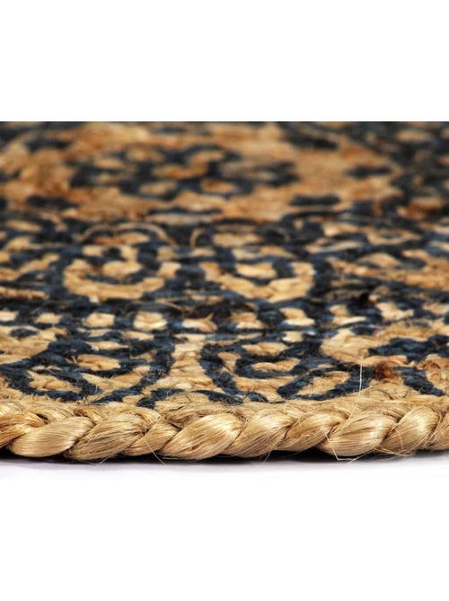 Set de 4 dessous de table en jute tressée ronds - vidaxl - Kiabi