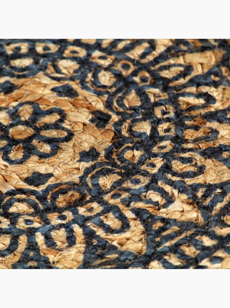 Set de 4 dessous de table en jute tressée ronds - vidaxl Bleu foncé - Kiabi