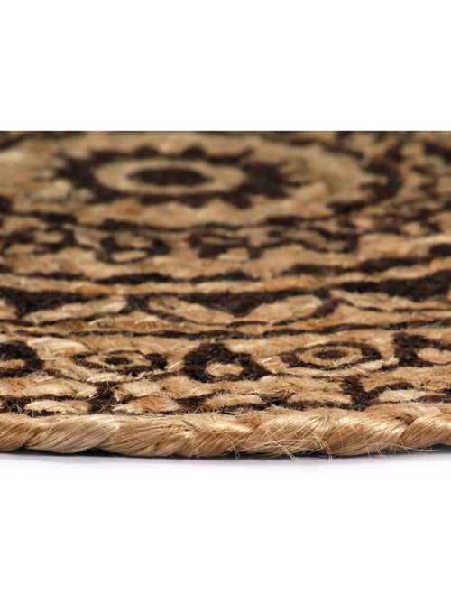 Set de 4 dessous de table en jute tressée ronds - vidaxl - Kiabi