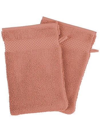 Set de 4 gants de toilette en coton Mirmande