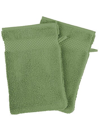 Set de 4 gants de toilette en coton Mirmande