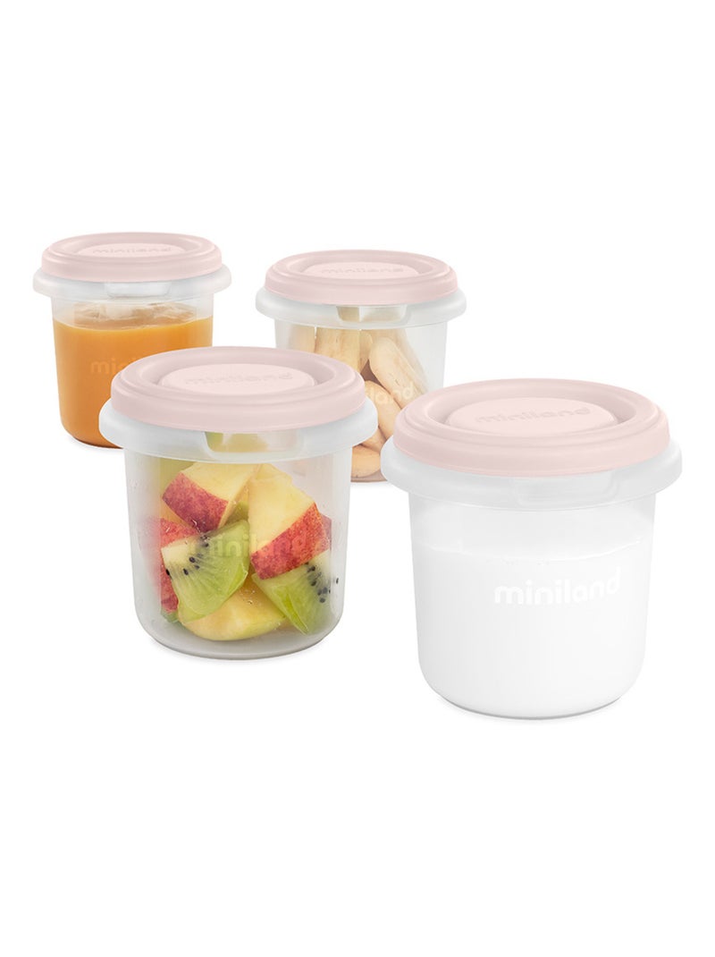 Set De 4 Hermétiques De 200ml Hermisized Candy Miniland Rose - Kiabi