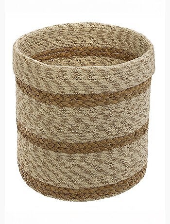 Set de 4 paniers rayures tressées - Atmosphera