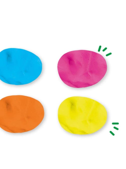 Set de 4 pots de Pâte à modeler Feel good Happy (4x90gr) - Kiabi