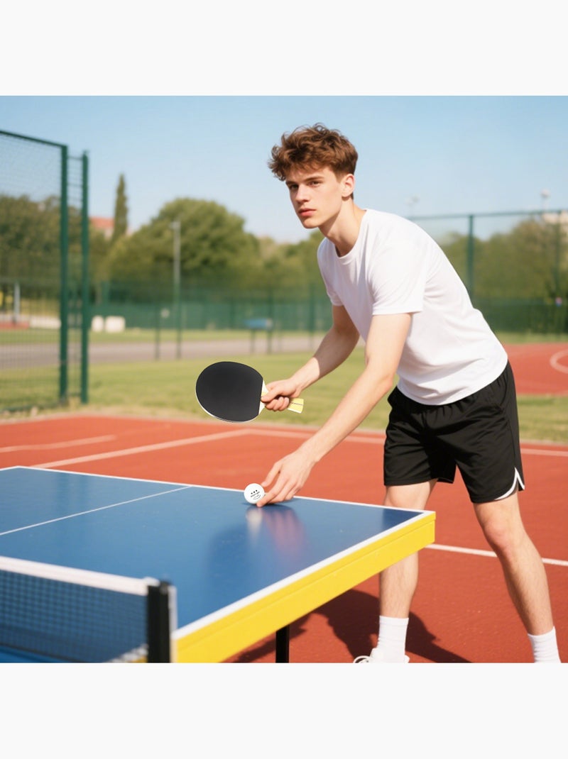 Set de 4 raquettes de tennis de table ping-pong avec 8 balles et sacoche Rouge - Kiabi