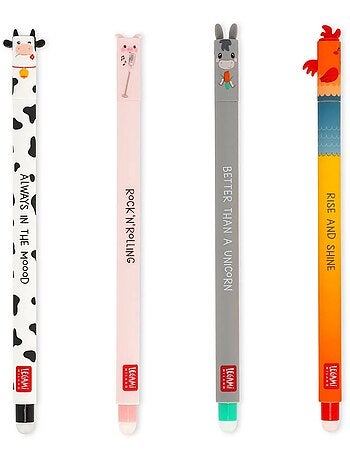 Set de 4 Stylos à encre gel effaçable - Erasable Pen