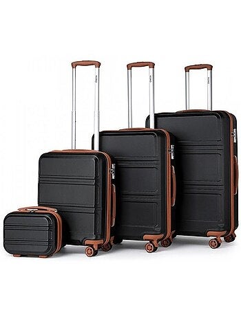 Set de 4 valises - 28/51.5/65/75 cm 4 roulettes serrure tsa - kono