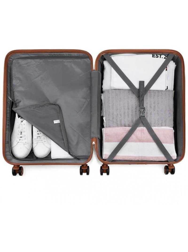 Set de 4 valises - 28/51.5/65/75 cm 4 roulettes serrure tsa - kono Noir - Kiabi
