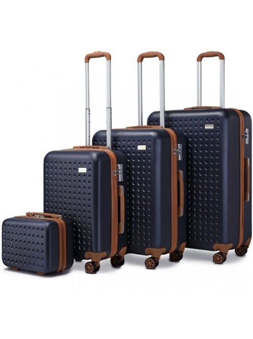 Set de 4 valises - 31/55/67/76 cm abs 4 roulettes serrure tsa - kono - Kiabi Set de 4 valises - 31/55/67/76 cm abs 4 roulettes serrure tsa - kono - Kiabi