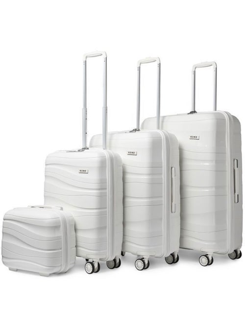 Set de 4 valises - 34/55/66/76 cm, rigide, serrure tsa - kono - Kiabi Set de 4 valises - 34/55/66/76 cm, rigide, serrure tsa - kono - Kiabi