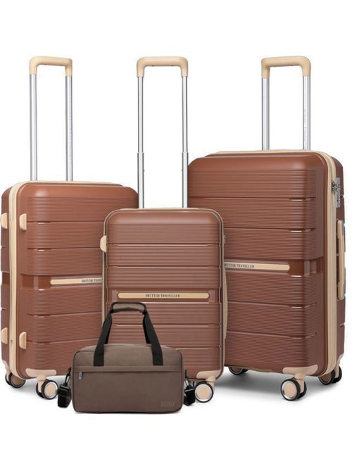 Set de 4 valises - 35x20x20 cm, rigide polypropylène (pp), 4 roues, serrure tsa - british traveller - Kiabi Set de 4 valises - 35x20x20 cm, rigide polypropylène (pp), 4 roues, serrure tsa - british traveller - Kiabi