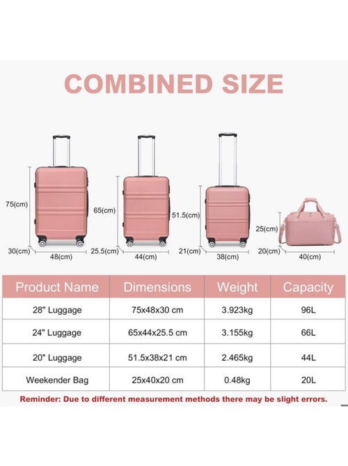 Set de 4 valises - 51.5/65/75 cm abs 4 roulettes serrure tsa - kono - Kiabi Set de 4 valises - 51.5/65/75 cm abs 4 roulettes serrure tsa - kono - Kiabi