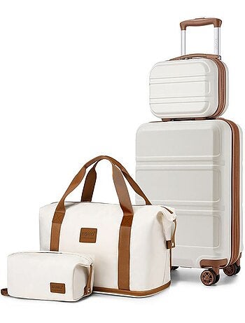 Set de 4 valises - 51.5x38x21 cm abs serrure tsa - kono
