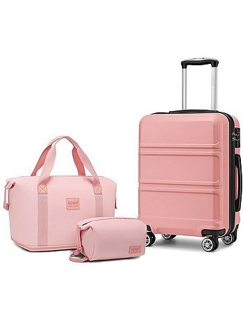 Set de 4 valises - 51.5x38x21 cm abs serrure tsa - kono