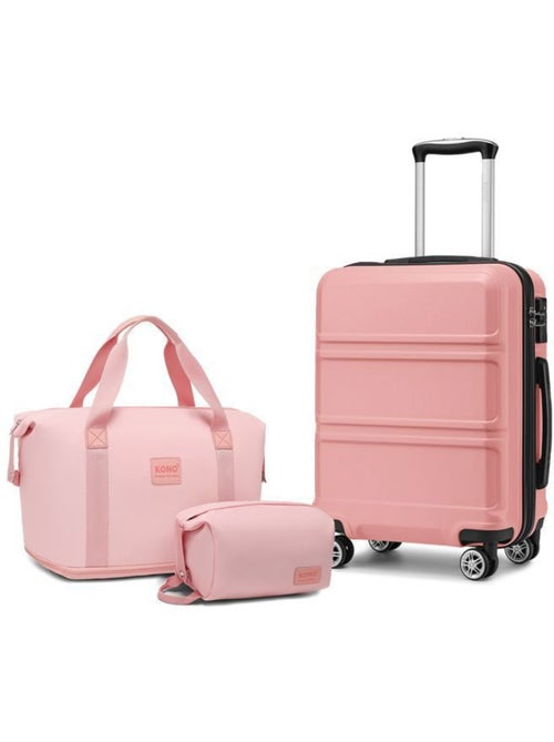 Set de 4 valises - 51.5x38x21 cm abs serrure tsa - kono - Kiabi Set de 4 valises - 51.5x38x21 cm abs serrure tsa - kono - Kiabi