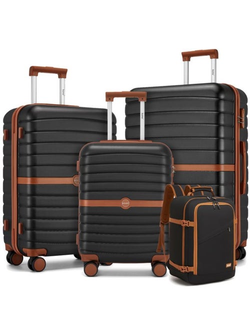 Set de 4 valises - 55/66/76 cm abs+pc 4 roulettes - kono - Kiabi Set de 4 valises - 55/66/76 cm abs+pc 4 roulettes - kono - Kiabi