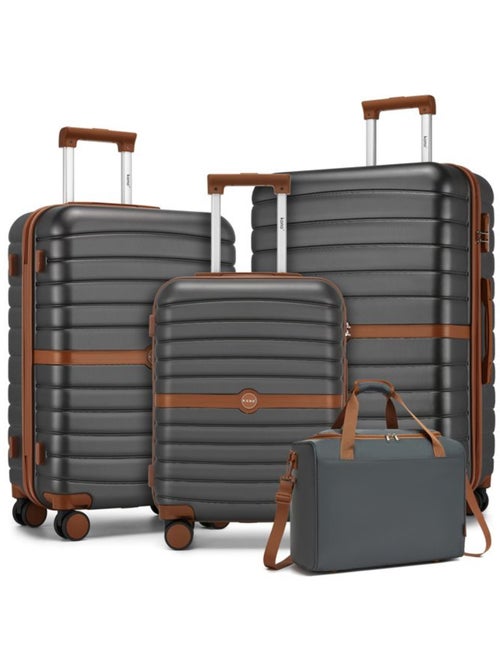 Set de 4 valises - 55/66/76 cm, rigide abs + pc, 4 roues - kono - Kiabi Set de 4 valises - 55/66/76 cm, rigide abs + pc, 4 roues - kono - Kiabi