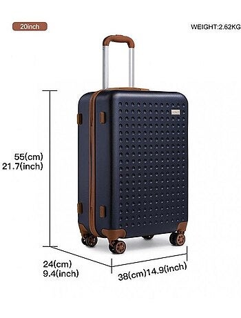 Set de 4 valises - 55x38x24 cm - kono