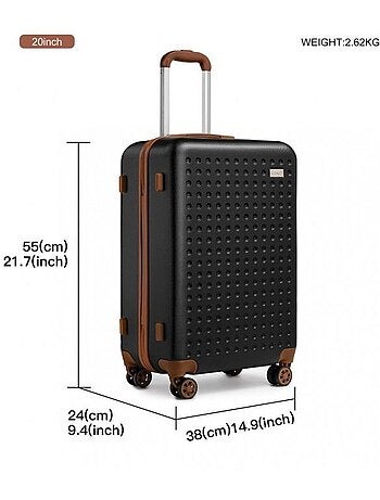 Set de 4 valises - 55x38x24 cm - kono