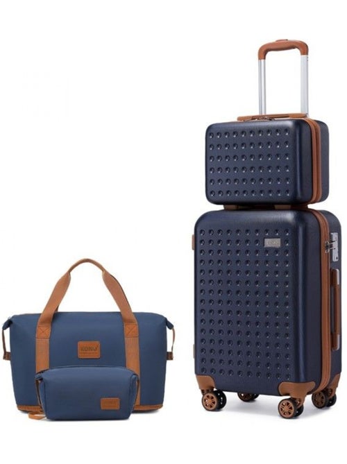 Set de 4 valises - 55x38x24 cm abs serrure tsa - kono - Kiabi