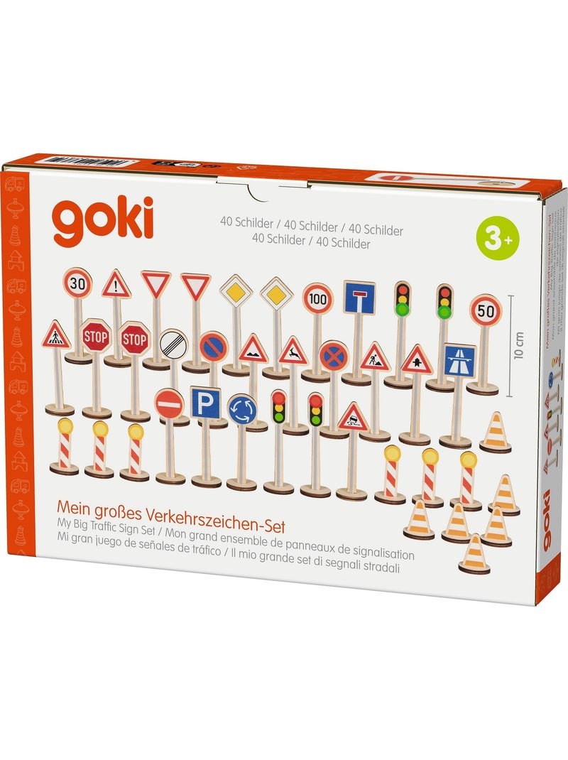 Set de 40 panneaux de signalisation Beige - Kiabi