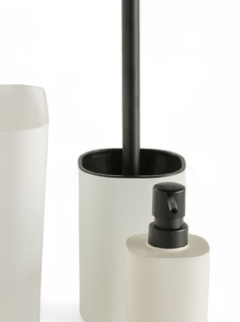 Set de 5 accessoires de salle de bain et WC BATHROOM Blanc - Kiabi