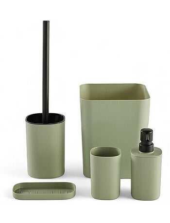 Set de 5 accessoires de salle de bain et WC BATHROOM