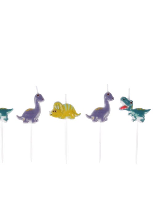 Set de 5 bougies anniversaire Happy dino - Kiabi