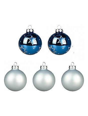 Set de 5 boules decorees