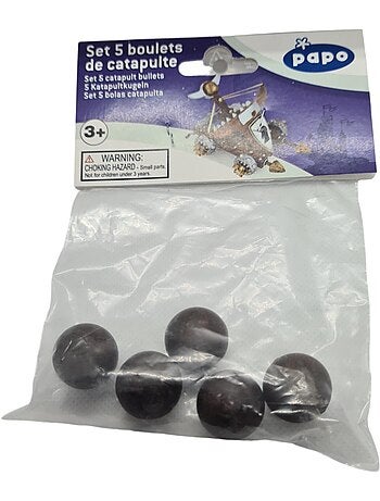 Set de 5 boulets de catapulte
