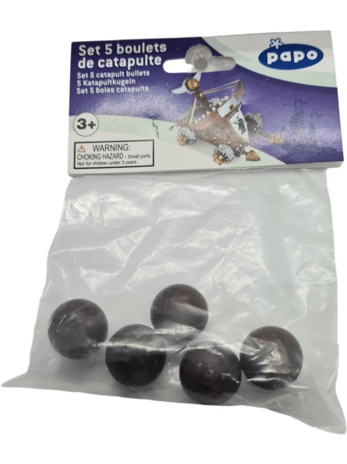 Set de 5 boulets de catapulte - Kiabi