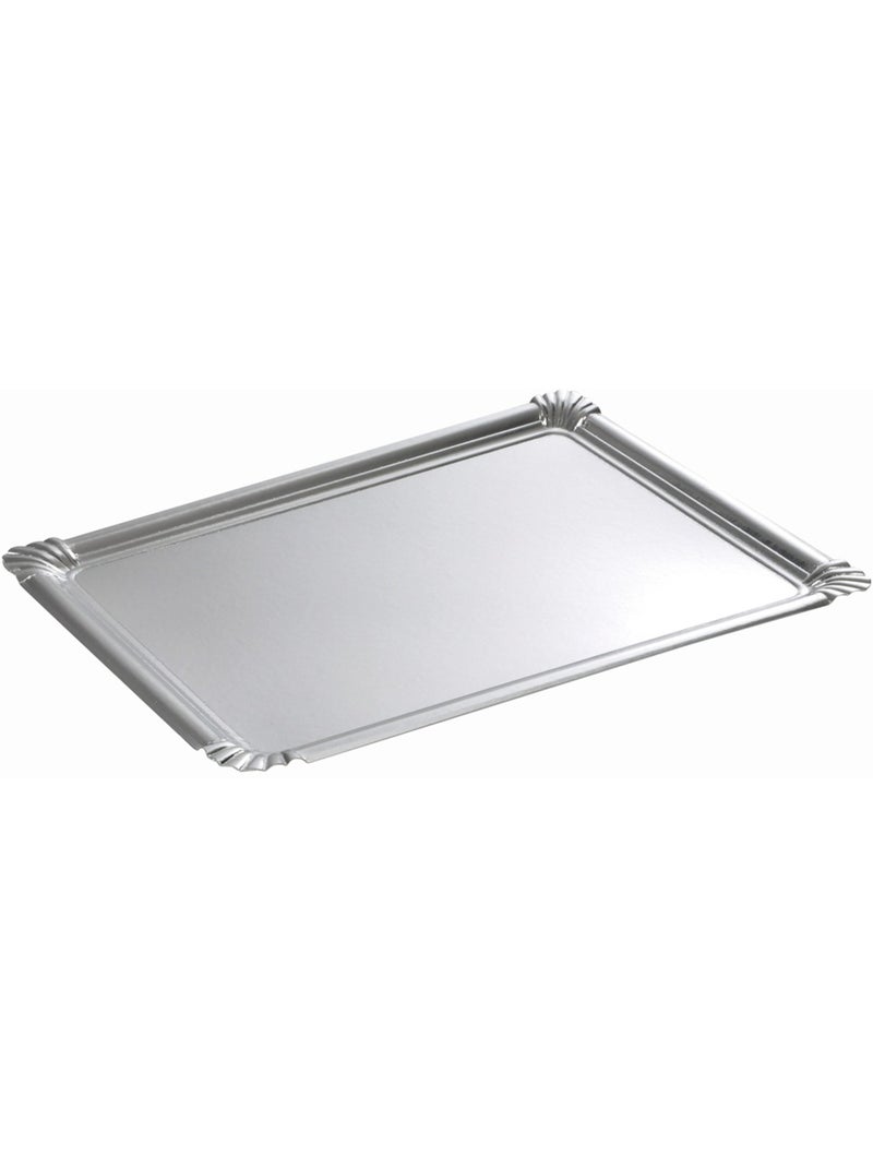 Set de 5 plateaux rectangulaire couleur argent Multicolore - Kiabi