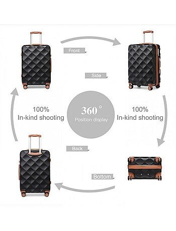 Set de 5 valises - 53/61/73 cm rigide - british traveller